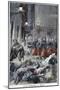 Troops Attempting to Clear Streets During Anti-Jewish Riots, Algiers, Algeria, 1898-null-Mounted Giclee Print