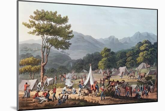 Troops Bivouacked Near Villa Velha, Engraved by C. Turner, 19th May 1811-Thomas Staunton St. Clair-Mounted Giclee Print