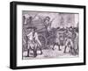 Troops Escorting the The Stamped Paper to City Hall, New York Ad 1765-Henry Marriott Paget-Framed Giclee Print