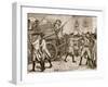 Troops Escourting the Stamped Paper to the City Hall-null-Framed Giclee Print