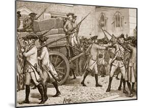 Troops Escourting the Stamped Paper to the City Hall-null-Mounted Giclee Print