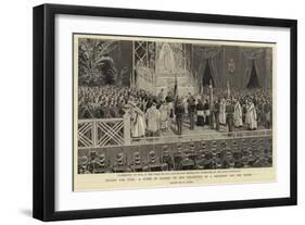 Troops for Cuba, a Scene in Madrid on the Departure of a Regiment for the Front-Henri Lanos-Framed Giclee Print