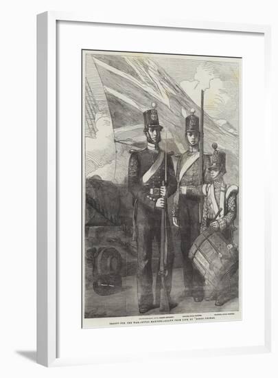 Troops for the War, Royal Marines-George Housman Thomas-Framed Giclee Print