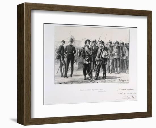 Troops from the Provinces Arriving in Paris before the Prussian Siege, September 1870-Auguste Bry-Framed Giclee Print