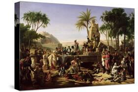 Troops Halted on the Banks of the Nile, 2nd February 1799, 1812-Jean-Charles Tardieu-Stretched Canvas