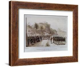 Troops in Prahia Grande for the 1811-14 Expedition Against Montevideo-Jean Baptiste Debret-Framed Art Print