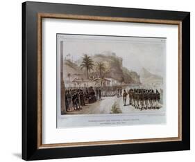 Troops in Prahia Grande for the 1811-14 Expedition Against Montevideo-Jean Baptiste Debret-Framed Art Print