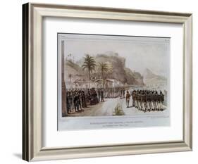 Troops in Prahia Grande for the 1811-14 Expedition Against Montevideo-Jean Baptiste Debret-Framed Art Print