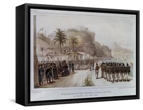 Troops in Prahia Grande for the 1811-14 Expedition Against Montevideo-Jean Baptiste Debret-Framed Stretched Canvas