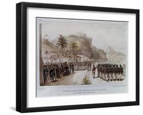 Troops in Prahia Grande for the 1811-14 Expedition Against Montevideo-Jean Baptiste Debret-Framed Art Print