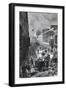 Troops Occupying St.Louis Street-null-Framed Giclee Print