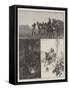 Troops of the French Army Exercising-Richard Caton Woodville II-Framed Stretched Canvas