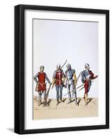 Troops of the Royal Guard, 12th-16th Century-A Lemercier-Framed Giclee Print