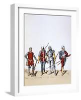 Troops of the Royal Guard, 12th-16th Century-A Lemercier-Framed Giclee Print