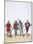 Troops of the Royal Guard, 12th-16th Century-A Lemercier-Mounted Giclee Print