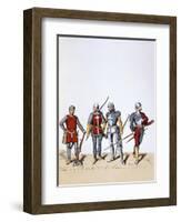 Troops of the Royal Guard, 12th-16th Century-A Lemercier-Framed Giclee Print