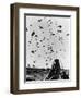 Troops Parachuting into Korea-null-Framed Photographic Print