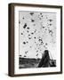 Troops Parachuting into Korea-null-Framed Photographic Print