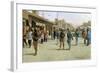 Troops Patrolling Market in Iraq-null-Framed Giclee Print