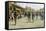 Troops Patrolling Market in Iraq-null-Framed Stretched Canvas