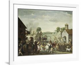 Troops Plundering a Village During the Thirty Year' War, 1660-Cornelis De Wael-Framed Giclee Print