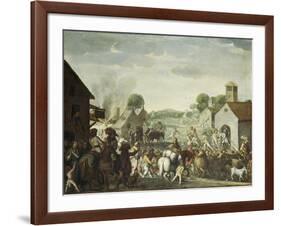 Troops Plundering a Village During the Thirty Year' War, 1660-Cornelis De Wael-Framed Giclee Print