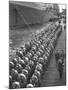Troops Ready for D-Day Invasion of Normandy are Reviewed before Shipping Out, During WWII-Bob Landry-Mounted Photographic Print