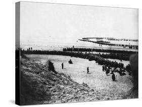 Troops Ready for Evacuation at Dunkirk-null-Stretched Canvas