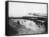 Troops Ready for Evacuation at Dunkirk-null-Framed Stretched Canvas