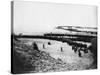 Troops Ready for Evacuation at Dunkirk-null-Stretched Canvas