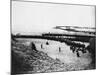 Troops Ready for Evacuation at Dunkirk-null-Mounted Photographic Print