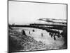 Troops Ready for Evacuation at Dunkirk-null-Mounted Photographic Print