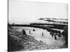 Troops Ready for Evacuation at Dunkirk-null-Stretched Canvas