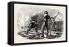 Troops Tearing Up a Railway, American Civil War, USA, 1870s-null-Framed Stretched Canvas