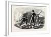 Troops Tearing Up a Railway, American Civil War, USA, 1870s-null-Framed Giclee Print