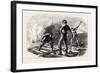 Troops Tearing Up a Railway, American Civil War, USA, 1870s-null-Framed Giclee Print