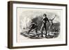 Troops Tearing Up a Railway, American Civil War, USA, 1870s-null-Framed Giclee Print