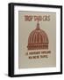 Trop tard CRS, le mouvement populaire n'a pas de temple-null-Framed Giclee Print