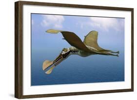 Tropeognathus Mesembrinus, a Large Pterosaur from the Late Cretaceous Period-null-Framed Art Print