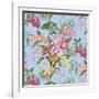 Tropic Bouquet Aqua-Bill Jackson-Framed Giclee Print