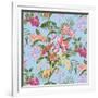 Tropic Bouquet Aqua-Bill Jackson-Framed Giclee Print
