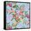 Tropic Bouquet Aqua-Bill Jackson-Framed Stretched Canvas