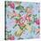 Tropic Bouquet Aqua-Bill Jackson-Stretched Canvas