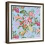 Tropic Bouquet Aqua-Bill Jackson-Framed Giclee Print