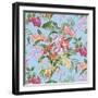 Tropic Bouquet Aqua-Bill Jackson-Framed Giclee Print