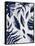 Tropic Indigo Leaves 1-Kimberly Allen-Framed Stretched Canvas