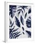 Tropic Indigo Leaves 1-Kimberly Allen-Framed Art Print