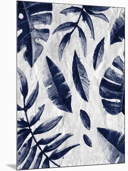 Tropic Indigo Leaves 1-Kimberly Allen-Mounted Art Print