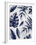 Tropic Indigo Leaves 2-Kimberly Allen-Framed Art Print