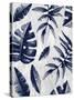 Tropic Indigo Leaves 2-Kimberly Allen-Stretched Canvas